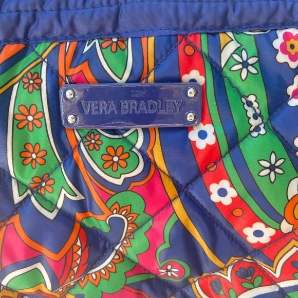 Vera Bradley Puffer Reversible  Tote in Venitian Paisley /Navy NWOT - Picture 4 of 6